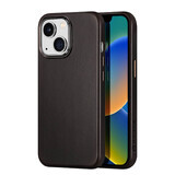 Dux Ducis Naples caz pentru iPhone 14 Plus caz din piele (compatibil MagSafe) maro închis