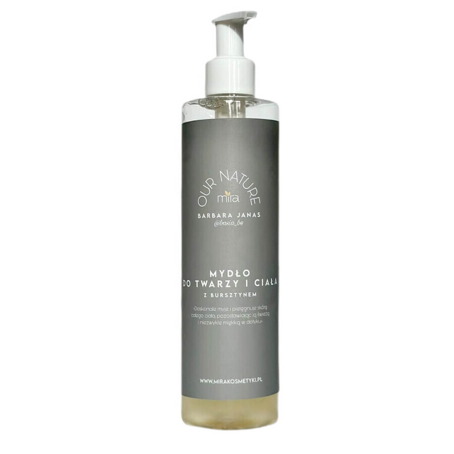 Mira Our Nature By Basia Savon à l'ambre, 300 ml