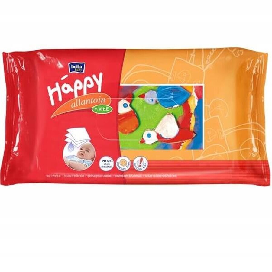 Comprar Bella Baby Toallitas Happy con vitamina E, 64 unid. Bella Baby Toallitas Happy con vitamina E, 64 unid.