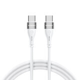 Wozinsky WSTCC1 Cable USB-C / USB-C PD 65W 1 m - blanco
