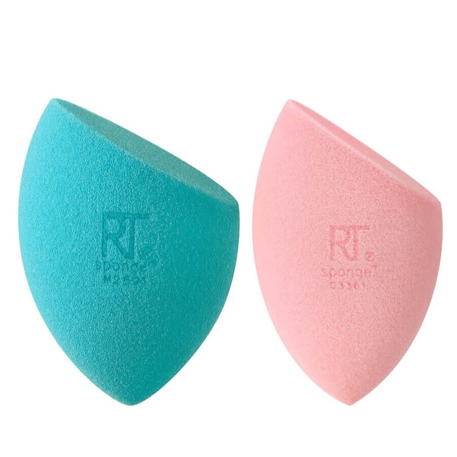 Real Techniques Miracle Mattifying Sponge Duo Make-up Sponge Set, 2 pieces