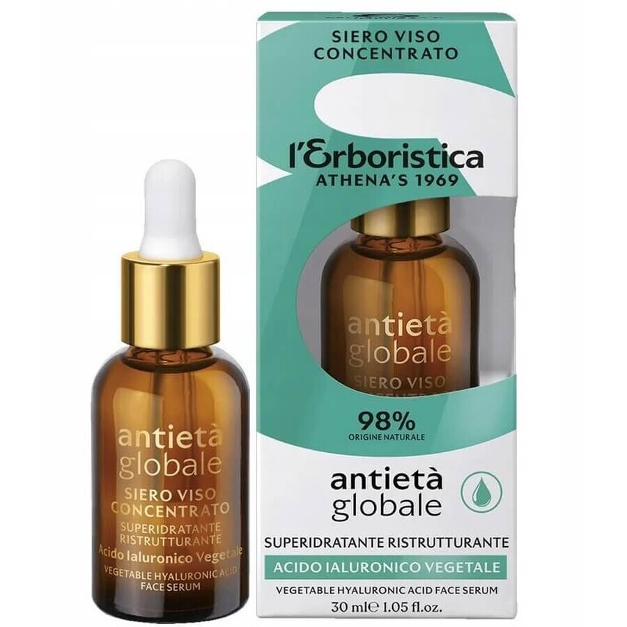 Shop L Erboristica Antieta Globale Konzentriertes feuchtigkeitsspendendes und restrukturierendes Gesichtsserum, 30 ml L Erboristica Antieta Globale Konzentriertes feuchtigkeitsspendendes und restrukturierendes Gesichtsserum, 30 ml