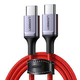 Ugreen US294 USB-C - USB-C 3A 480Mbps 1m Kabel - rot