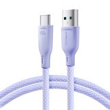 Joyroom Multi-Color Series S-A34 Câble USB-A / USB-C 100W 1m - violet