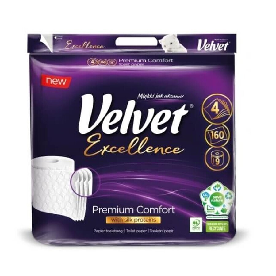 Comprar Papel Higiénico Velvet Exellence Premium Comfort, 9 rollos Papel Higiénico Velvet Exellence Premium Comfort, 9 rollos
