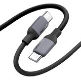 Ugreen US563 USB-C / USB-C PD 60W Kabel in Silikon 2m - grau