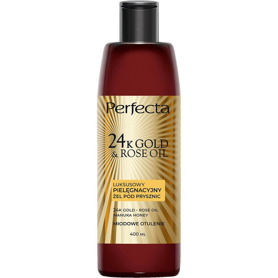 Perfecta 24K Gold amp; Rosenöl Duschgel Honig Umschlag, 400 ml