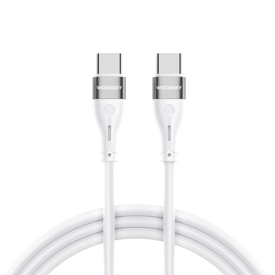 Wozinsky WSTCC2 Cable USB-C / USB-C PD 65W 2 m - blanco
