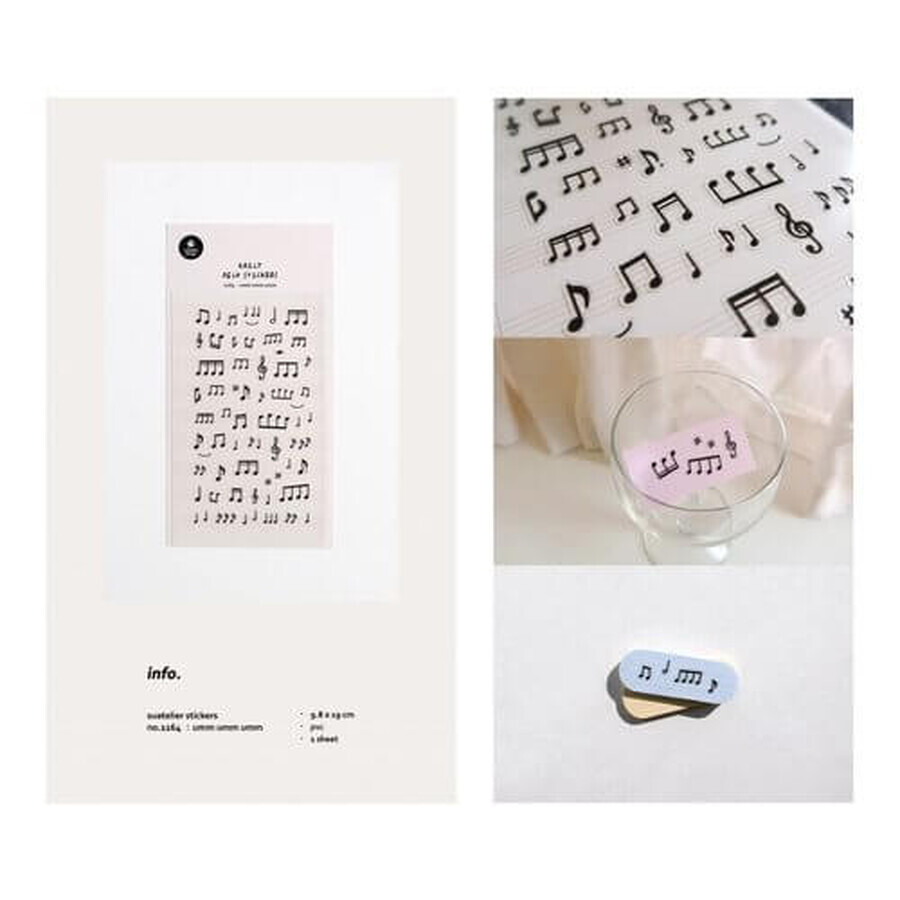Decorative stickers Music Notes Suatelier