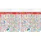 Vlaggen van de wereld stickers 2 stuks