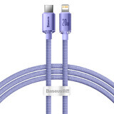 Baseus Kabel CAJY000205 Lightning - USB-C PD 20W 480Mbps 1.2m - lila