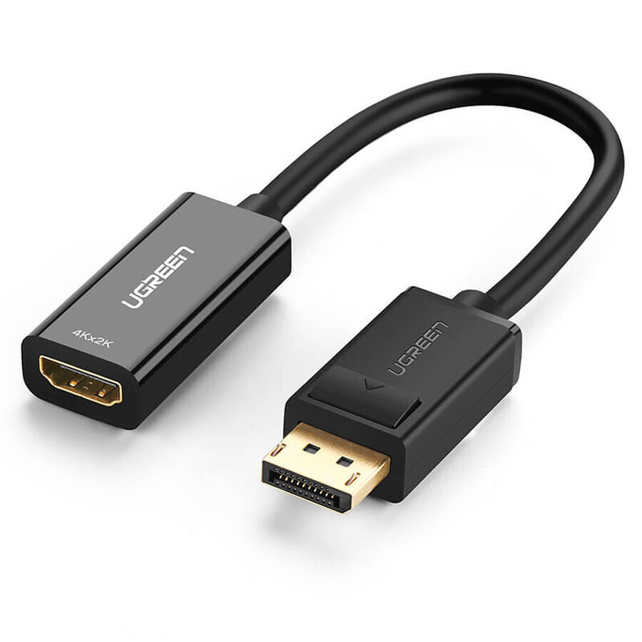Ugreen MM137 40363 DisplayPort (Stecker) auf HDMI (Buchse) 4K / 1080p Adapter - schwarz