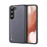Dux Ducis Fino Custodia per Samsung Galaxy S23+ con cornice in silicone grigio