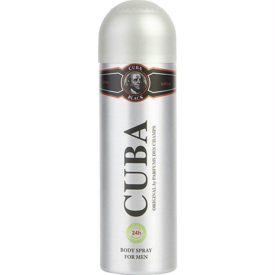 Winkel op Cuba Originele Cuba Zwarte Deodorant Spray, 200ml Cuba Originele Cuba Zwarte Deodorant Spray, 200ml