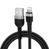 Cable Wozinsky WNBAL2 USB-A / Lightning 2.4A 2 m - negro