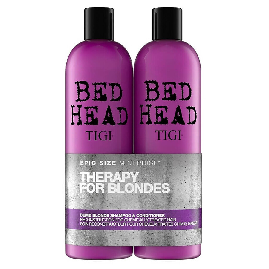Tigi Bed Head Dumb Blonde Shampoo, 750 ml + Conditioner, 750 ml
