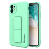 Wozinsky Kickstand Case funda de silicona con soporte iPhone 12 Pro Max menta