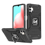 Wozinsky Ring Armor funda híbrida blindada + soporte magnético Samsung Galaxy A32 4G negro