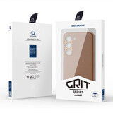 Dux Ducis Grit custodia Samsung Galaxy S23+ elegante cover in ecopelle marrone