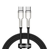 Baseus Cafule Serie Metall Daten USB-C / USB-C PD QC SCP 100W 5A 1 m Kabel - schwarz