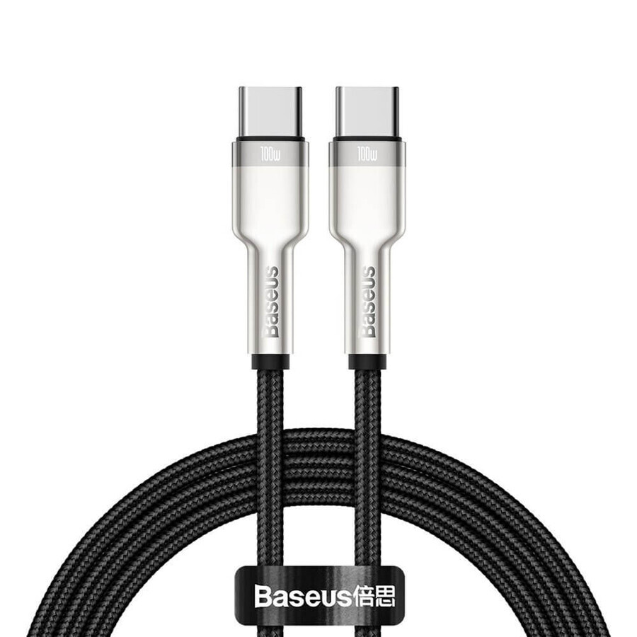 Baseus Cafule Series Metal Data USB-C / USB-C PD QC SCP 100W 5A 1 m cable - negro