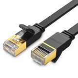 Ugreen Netzwerkkabel Ethernet Patchkabel U/FTP Cat. 7 10Gb/s flach 0,5m schwarz (NW106)