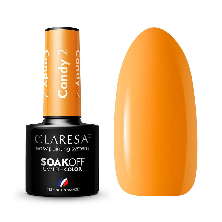 Claresa Soak Off Vernice ibrida UV/LED Candy 2, 5 g
