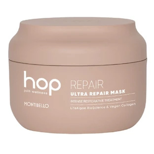 Mascarilla Ultra Reparadora de Lúpulo Montibello para cabellos secos y dañados, 200 ml