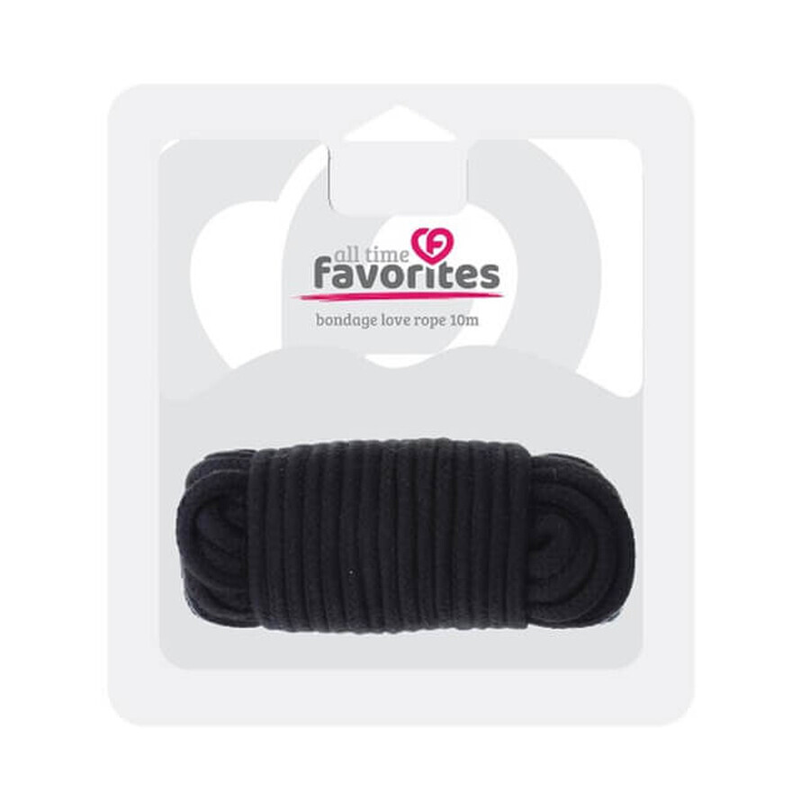 Dream Toys All Time Favorites Love Rope Noir 10m corde de contention