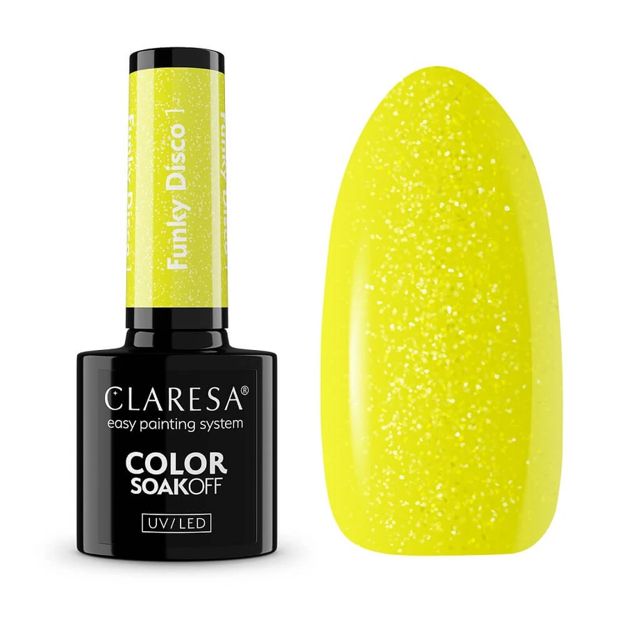 Claresa Soak Off UV/LED Funky Disco Hybrid Varnish 1, 5 g