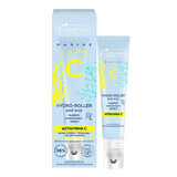 Bielenda C Cuidado Marino Hidro-rodillo bajo los ojos profundamente hidratante y calmante con vitamina C, 15 ml