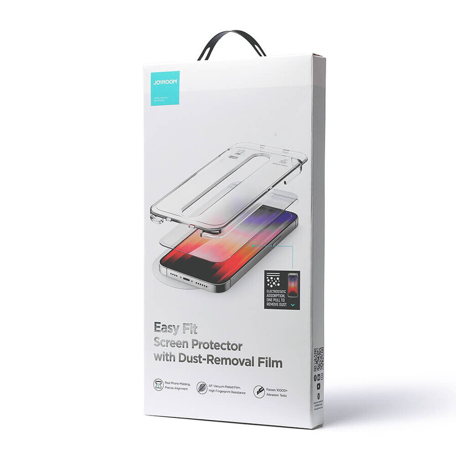 Joyroom Easy Fit Pantalla Completa de cristal templado con marco de montaje para iPhone 14 Plus (6.7 ) (JR-DH11)