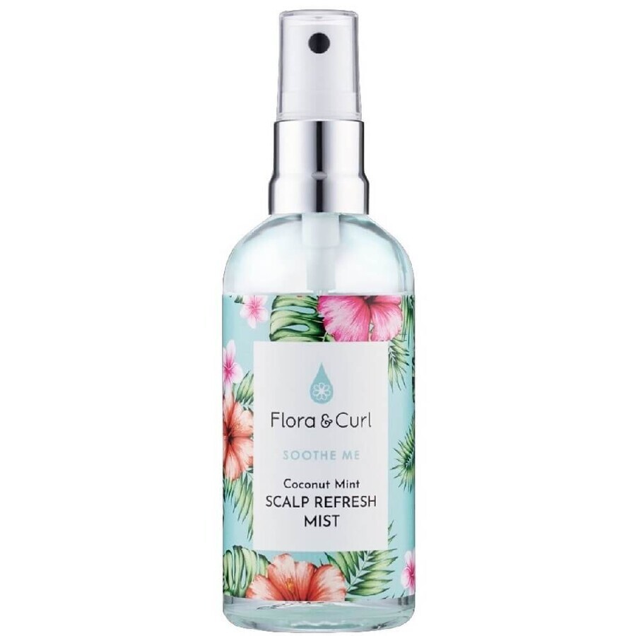 Flora amp; Curl Kokosnoot Mint Scalp Refresh Mist, 100 ml
