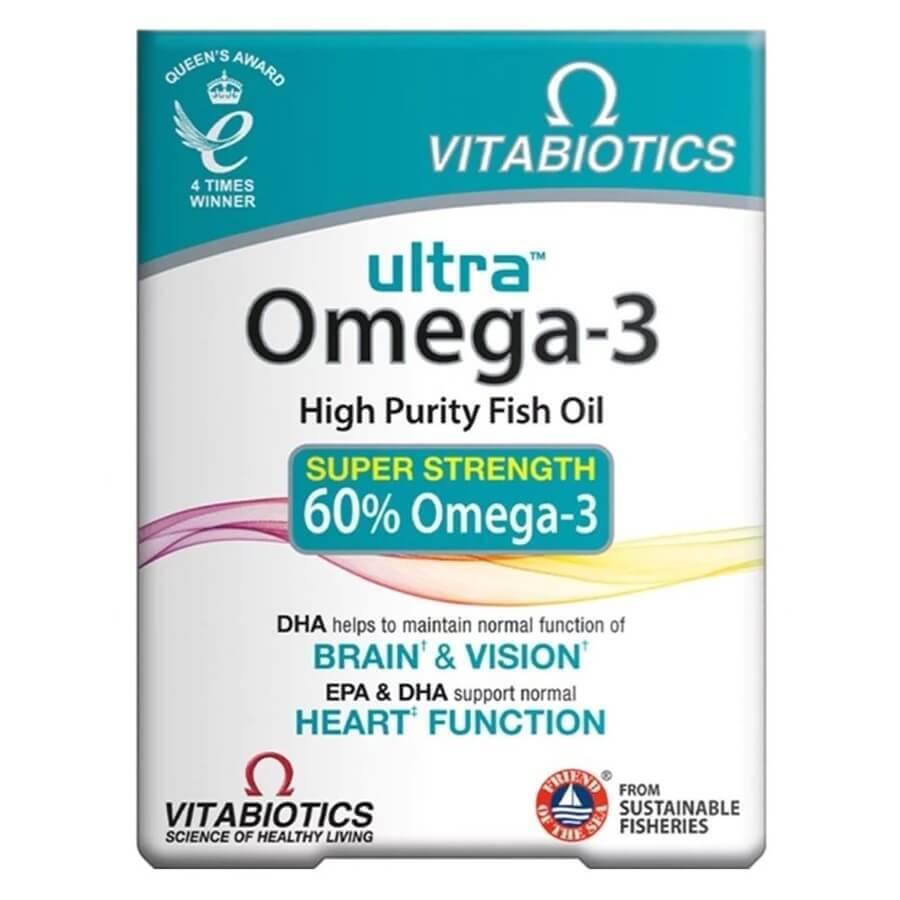 Vitabiotics Ultra Omega-3 High Purity Fish Oils, 60 capsules