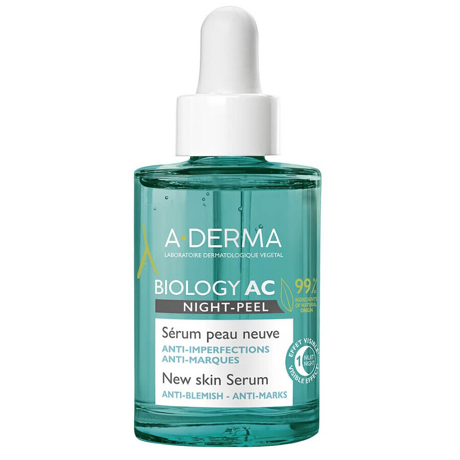 A-Derma Biology AC Siero Rinnovatore Biologico, 30 ml