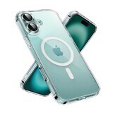 Carcasă magnetică Ugreen Classy Clear pentru iPhone 16 - Clear