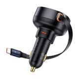 Baseus Enjoyment Pro USB-C (Buchse) / USB-C (Stecker) 60W Autoladegerät - schwarz