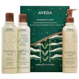 Aveda Set shampoo per capelli al rosmarino e menta, 250 ml + balsamo per capelli, 250 ml + gel lavamani e corpo, 250 ml