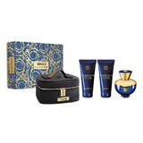 Versace Dylan Blue Pour Femme Set Eau de Parfum, 100 ml + Douchegel, 100 ml + Body Lotion, 100 ml + Cosmetisch Zakje
