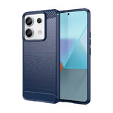 Funda de carbono para Xiaomi Redmi Note 13 Pro - azul