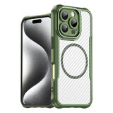 Funda de silicona Leading Series MagSafe para iPhone 16 Pro - verde