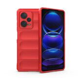 Magic Shield Case case for Xiaomi Redmi Note 12 Pro+ flexible armored case red