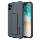 Wozinsky Kickstand Case siliconen hoesje met standaard iPhone 12 Pro marineblauw