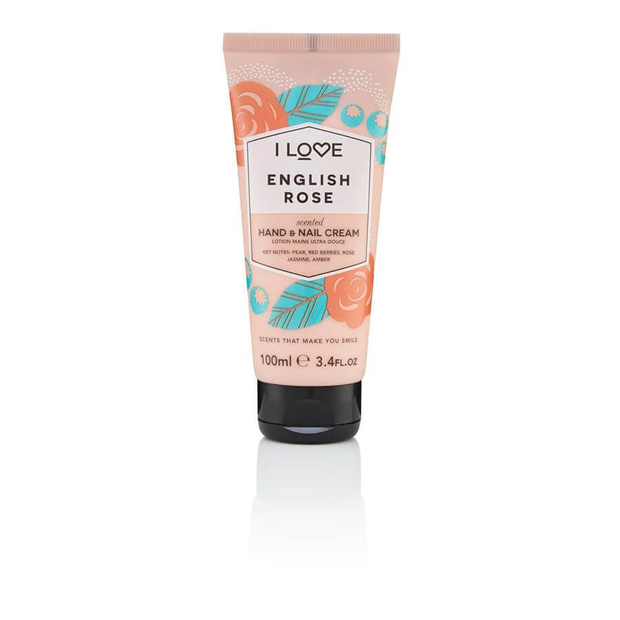 I Love Scented Hand amp; Nail Cream English Rose, 100ml