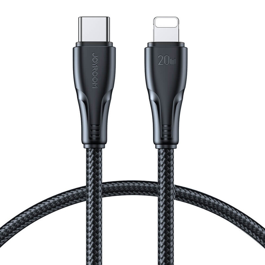 Joyroom Surpass Series A11 Cable Lightning / USB-C 20W 0,25 m - negro