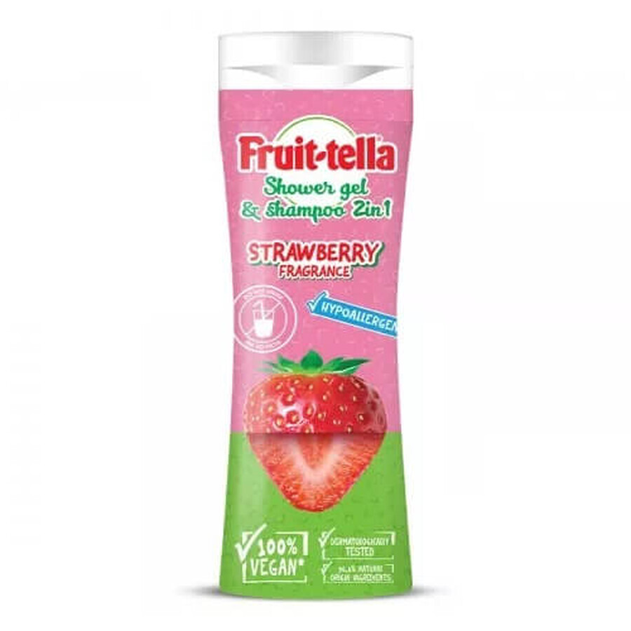 Cumpără Fruittella Gel de duș și șampon 2în1 Căpșuni, 300 ml Fruittella Gel de duș și șampon 2în1 Căpșuni, 300 ml