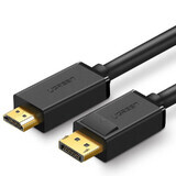 Cablu unidirecțional Ugreen de la DisplayPort la HDMI 4K 30 Hz 32 AWG 2 m negru (DP101 10202)