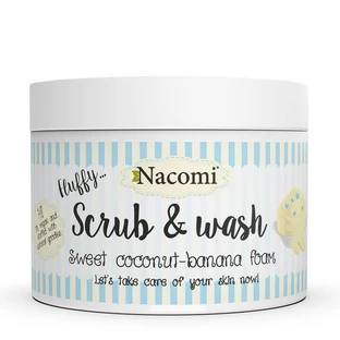 Nacomi Peeling- und Reinigungsschaum Kokosnuss-Banane, 180 ml