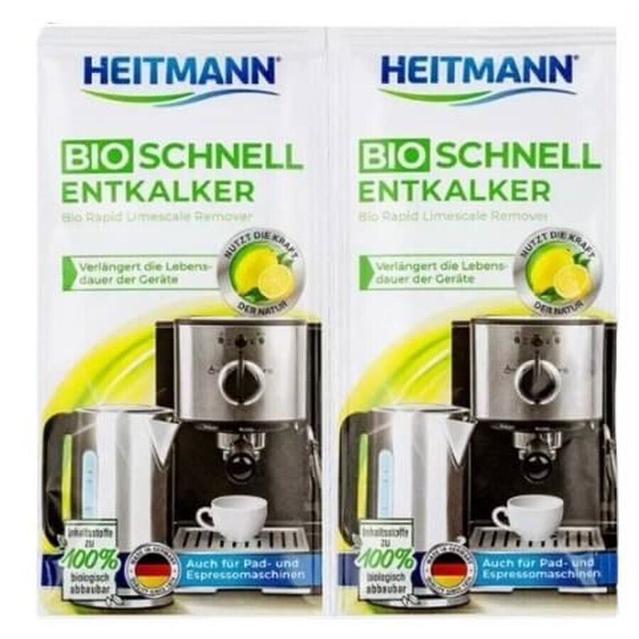 Acquista Heitmann, Disincrostante per macchine da caffè espresso, bollitori, 2 x 25 g Heitmann, Disincrostante per macchine da caffè espresso, bollitori, 2 x 25 g