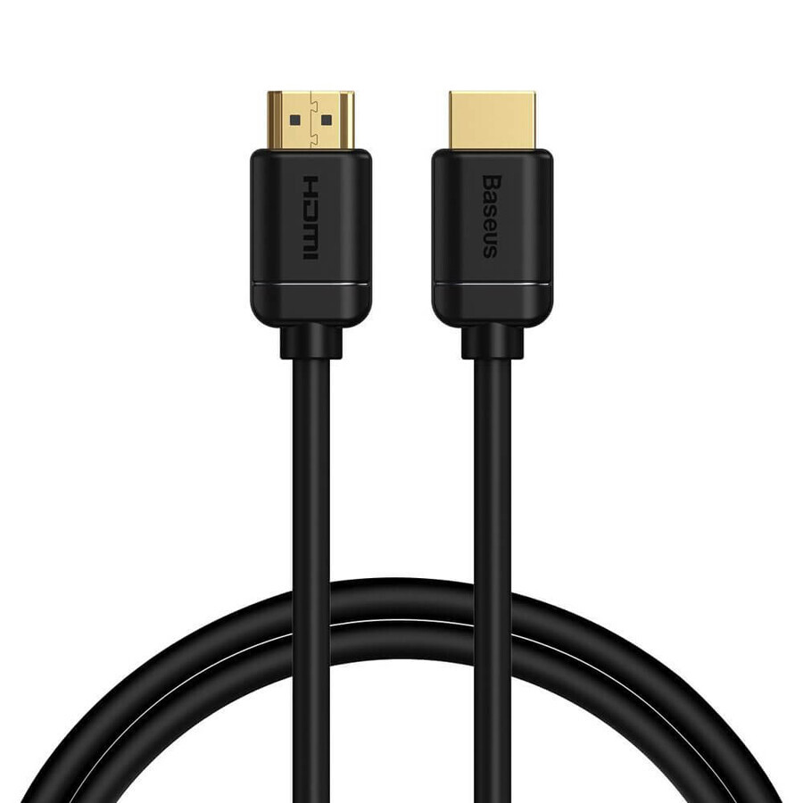 Cable Baseus HDMI 2.0 4K 60 Hz 3D HDR 18 Gbps 1 m negro (CAKGQ-A01)